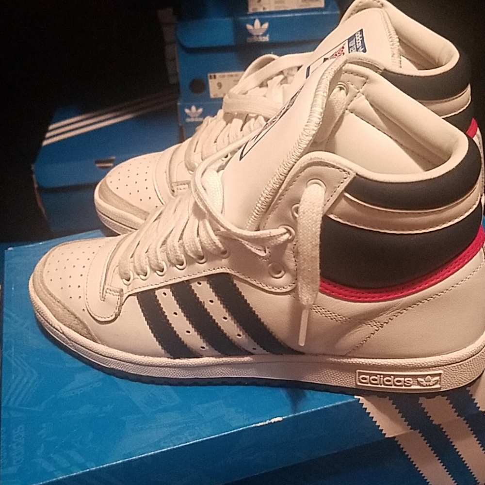 adidas top ten og red white and blue